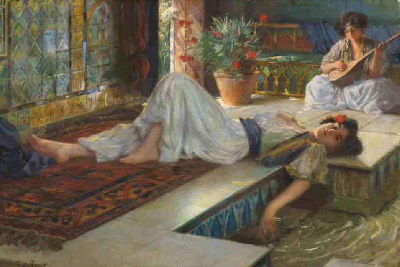 Ferdinand Max Bredt Leisure of the odalisque oil painting image